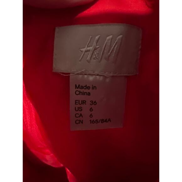 H&M, Strapless, Red, Minidress, Size 6, KB427 - Picture 4 of 5